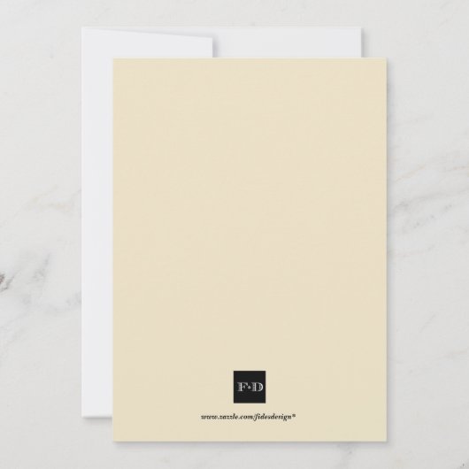 Bruine herfst op maat Thanksgiving Kaart (Achterkant)