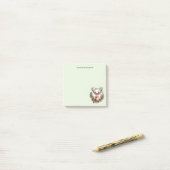 Bruine herten met gewei Rustic kerstfeest Post-it® Notes (Op bureau)