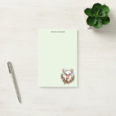 Bruine herten met gewei Rustic kerstfeest Post-it® Notes (Kantoor)