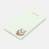 Bruine herten met gewei Rustic kerstfeest Post-it® Notes (Schuin)
