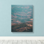 Bruine heuvel canvas afdruk (Insitu (Houten vloer))