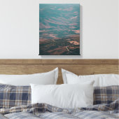 Bruine heuvel canvas afdruk (Insitu (Slaapkamer))