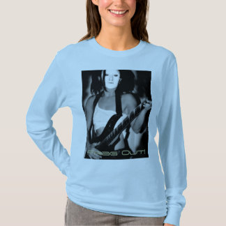 bruine hoes uit gemonteerde lange hoes supersoft T T-shirt