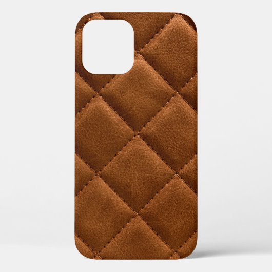 Bruine hombusjes lederen achtergrond Case-Mate iPhone case (Achterkant)