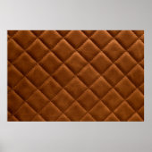 Bruine hombusjes lederen achtergrond poster (Voorkant)