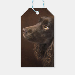 bruine hond cadeaulabel