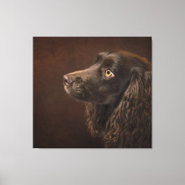 bruine hond canvas afdruk