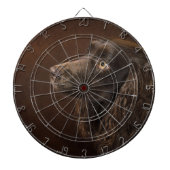 bruine hond dartbord (Voorkant)