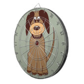 Bruine hond dartbord (Voorkant Rechts)