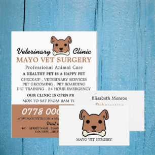 Bruine Hond, Dierenarts, Diergeneeskundige Dienst Flyer