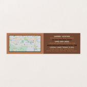 Bruine hond, Dog Trainer Visitekaartje (Binnenkant ongevouwen)