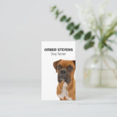 Bruine hond | Dog Trainer Visitekaartje (Staand voorkant)