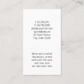 Bruine hond | Dog Trainer Visitekaartje (Achterkant)