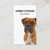 Bruine hond | Dog Trainer Visitekaartje (Voorkant)