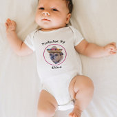 Bruine Hond Gezicht Chug Foto Romper