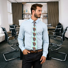 Bruine Hond Gezicht Chug Foto Stropdas