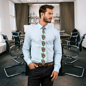 Bruine Hond Gezicht Chug Foto Stropdas