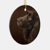 bruine hond keramisch ornament (Rechts)