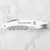 Bruine hond kurkentrekker (Achterkant)