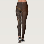 bruine hond leggings (Achterkant)