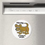 Bruine hond magneet (Insitu (Vaatwasser))