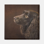 bruine hond magneet (Voorkant)