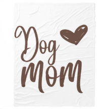 Bruine Hond Mam 60x80 Fleece Deken