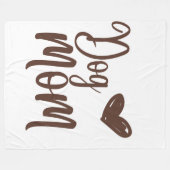 Bruine Hond Mam 60x80 Fleece Deken (Voorkant (Horizontaal))