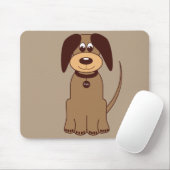 Bruine hond muismat (Met muis)