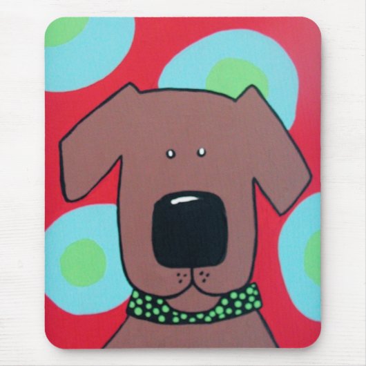 Bruine hond Muismat (Voorkant)