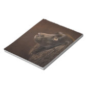 bruine hond notitieblok (Linkerzijde)