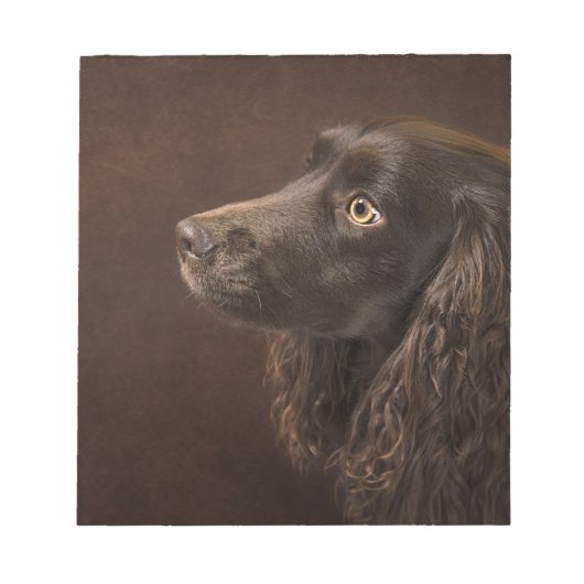 bruine hond notitieblok (Voorkant)