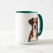 Bruine Hond Portret Mok (Voorkant rechts)