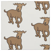 Bruine hond stof (Swatch)