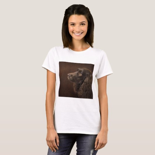 bruine hond t-shirt (Voorkant volledig)
