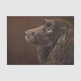 bruine hond tissuepapier