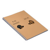 bruine honden schoolschrift notitieboek (Rechterzijde)