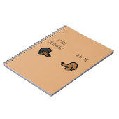 bruine honden schoolschrift notitieboek (Linkerzijde)
