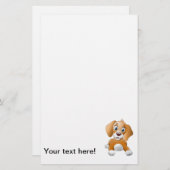 Bruine-hondenrok Briefpapier (Voorkant / Achterkant)