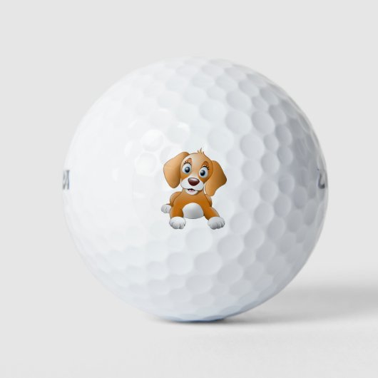 Bruine-hondenrok Golfballen (Voorkant)