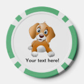 Bruine-hondenrok Poker Chips (Achterkant)