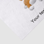 Bruine-hondenrok Tissuepapier (Detail)