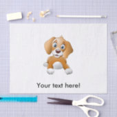 Bruine-hondenrok Tissuepapier (Craft)