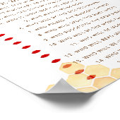 Bruine honing teddybeer spelletjes mama of papa? poster (Hoek)