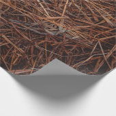 Bruine hooi cadeaupapier (Hoek)