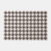 Bruine Houndstooth Deurmat (Voorkant)
