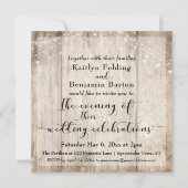 Bruine hout- en lichte avondhuwelijksfeesten in la kaart (Voorkant)