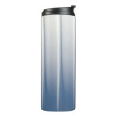 Bruine houten deur van glas thermosbeker (Gedraaid links)