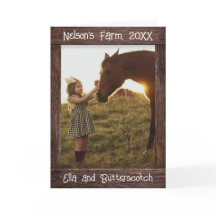 Bruine Houten Foto Frame met Tekst Bewerkbaar Nep