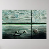 Bruine houten lade poster (Voorkant)